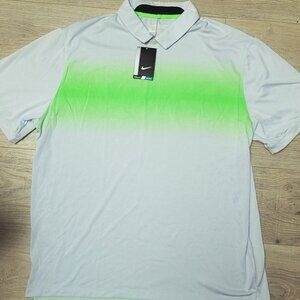 Nike Golf ~Sz XXL ~ Dri-FIT PURE PLATINUM GREEN Polo ~ NWT